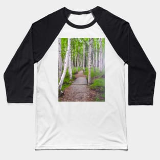 Path through birch forest Baseball T-Shirt